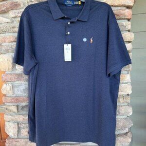 POLO RALPH LAUREN  Men's LARGE Navy Blue Short Sleeves NWT